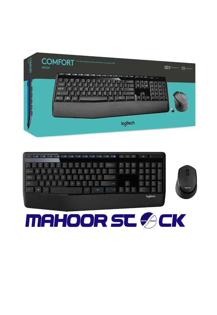 موس و کیبورد بی‌سیم لاجیتک MK345 اصل